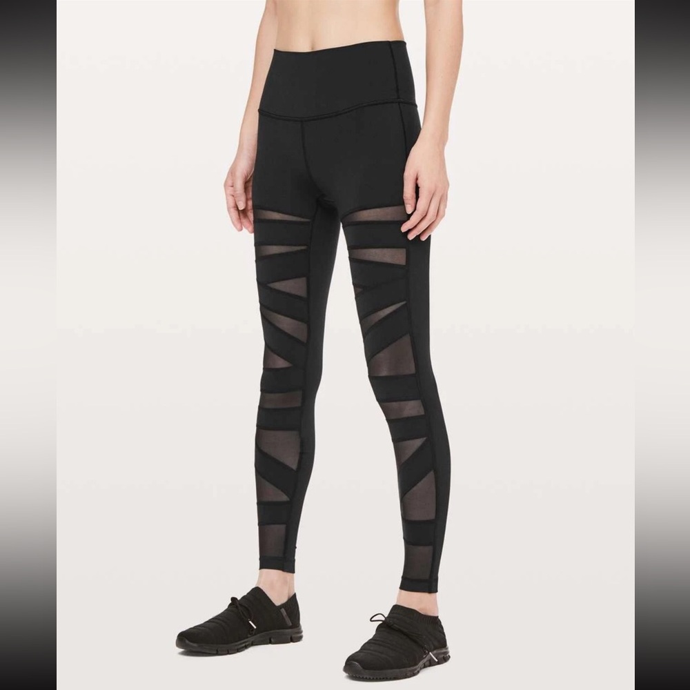 Lululemon Wunder Under High Rise Leggings - Tech Mesh